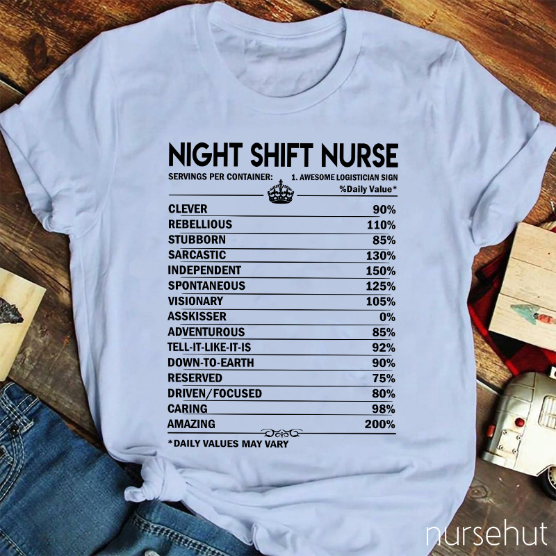 Night Shift Nurse's Daily Value Nurse T-Shirt
