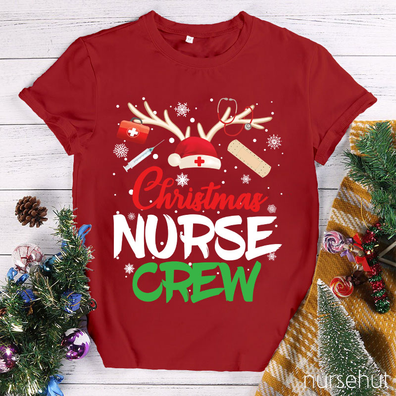 Christmas Nurse Crew Nurse T-Shirt