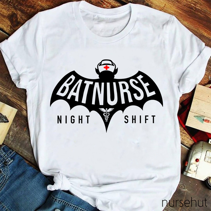 Batnurse Night Shift Nurse T-Shirt