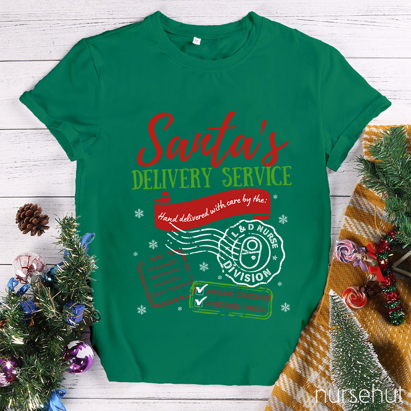 Santa's Delivery Service Nurse T-Shirt