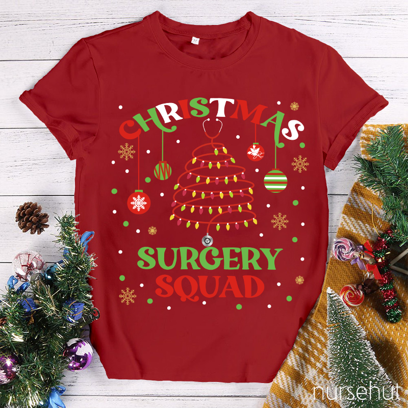 Christmas Surgery Squad Nurse T-Shirt