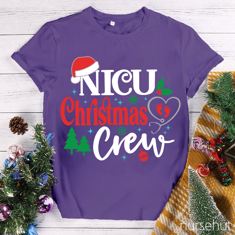Nicu Christmas Crew Nurse T-Shirt