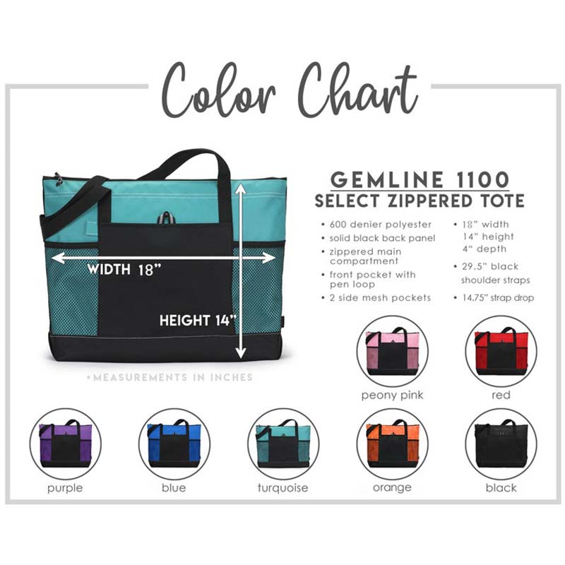 Personalized Stethoscope Nurse Zip Tote Bag