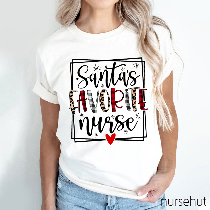Santa's Favorite Nurse T-Shirt