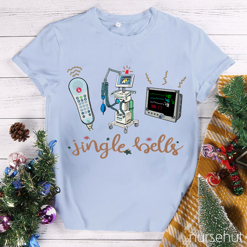 Jingle Bells Medical Devices Nurse T-Shirt