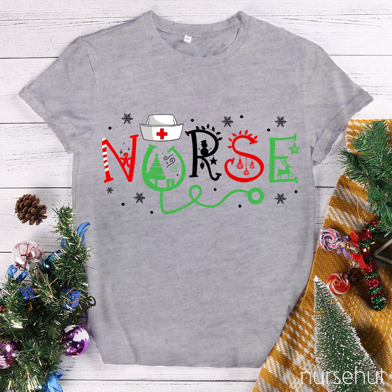 HO HO HO Merry Christmas Nurse T-Shirt