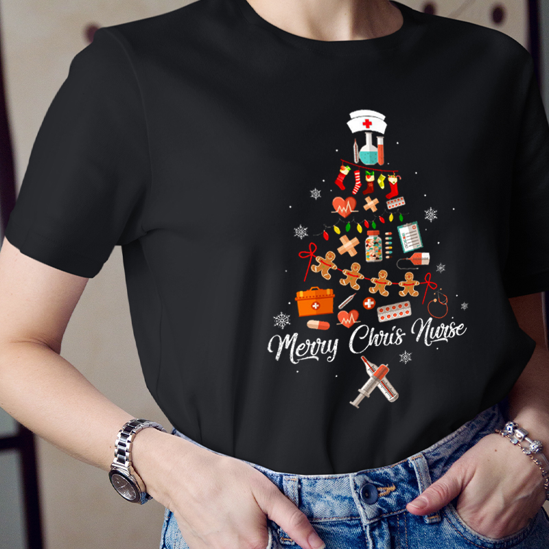 Merry Chris Nurse Nurse T-Shirt