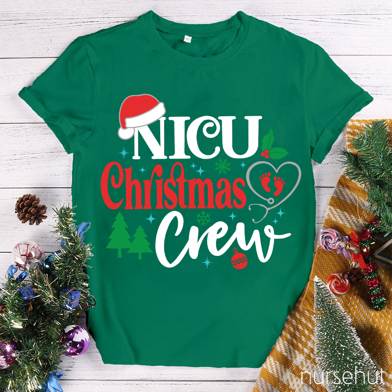 Nicu Christmas Crew Nurse T-Shirt