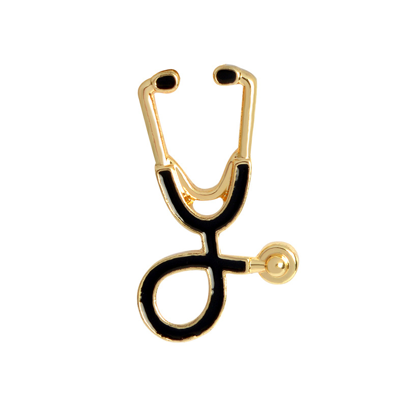 Gold Stethoscope Pin Set