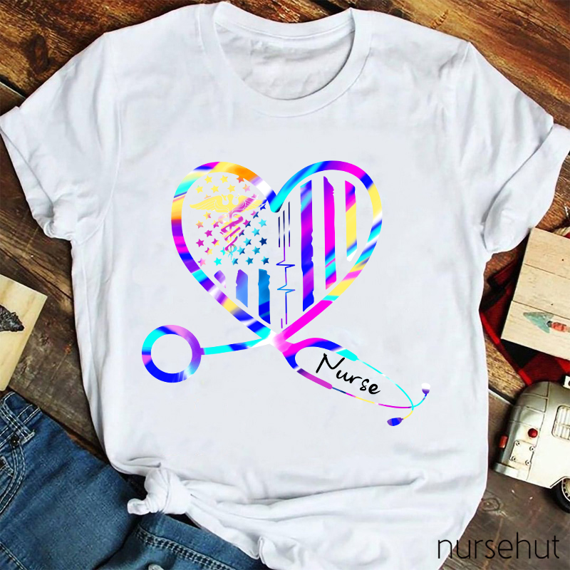 Nursing Is A Work Of Heart T-Shirt