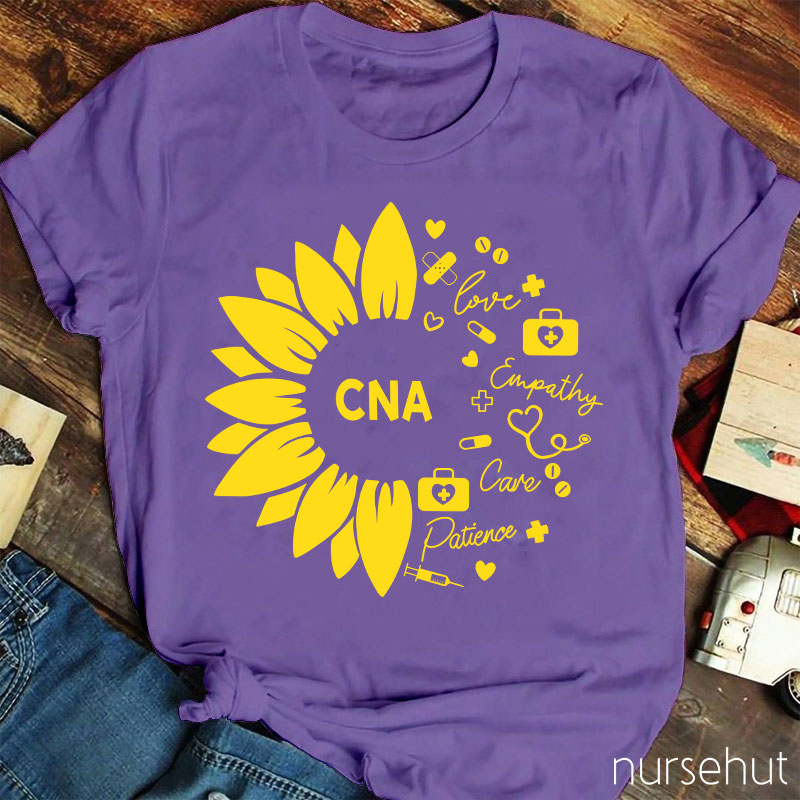 Personalized Love Empathy Care Patience Nurse T-Shirt