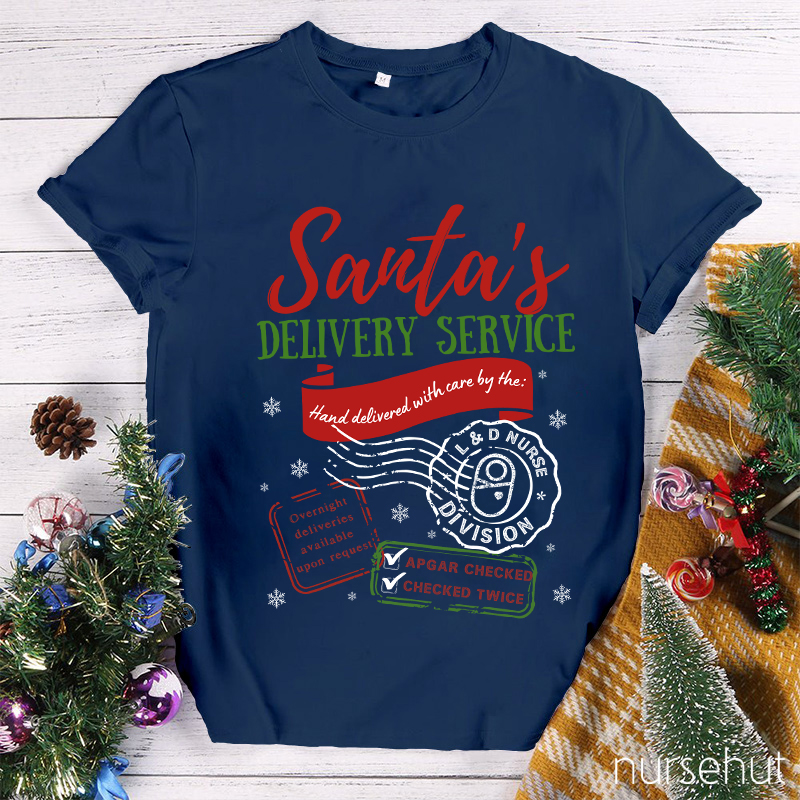 Santa's Delivery Service Nurse T-Shirt