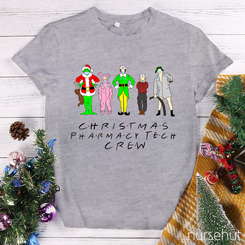Christmas Pharmacy Tech Crew Nurse T-Shirt