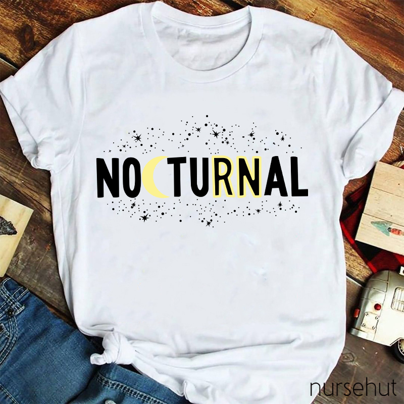 Nocturnal RN Night Nurse T-Shirt