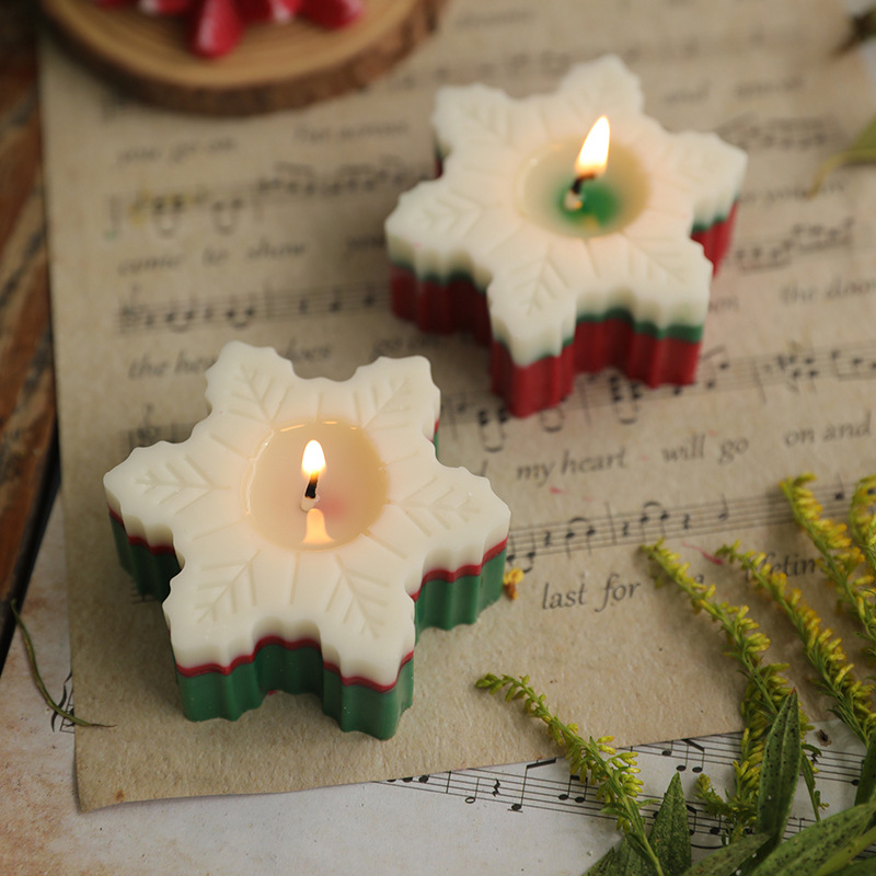 Snowflake Scented Candle Teacher Christmas Decoration