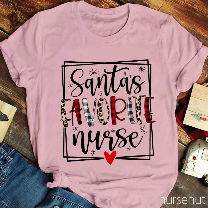 Santa's Favorite Nurse T-Shirt