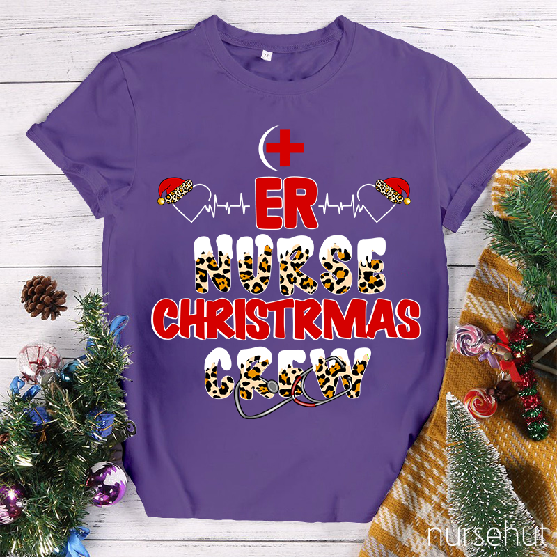ER Nurse Christmas Crew Nurse T-Shirt