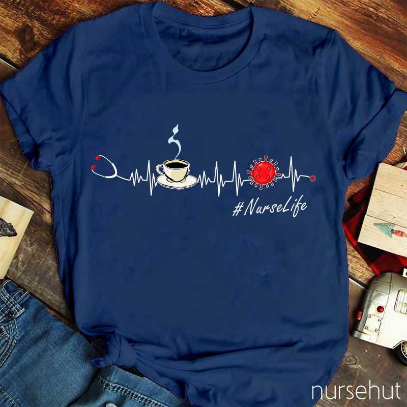 Coffee Virus And Stethoscope T-Shirt