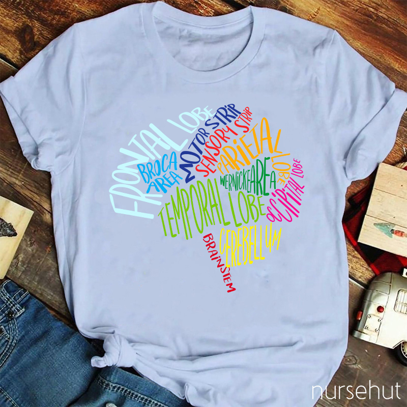 Brilliant Brain Anatomy Nurse T-Shirt