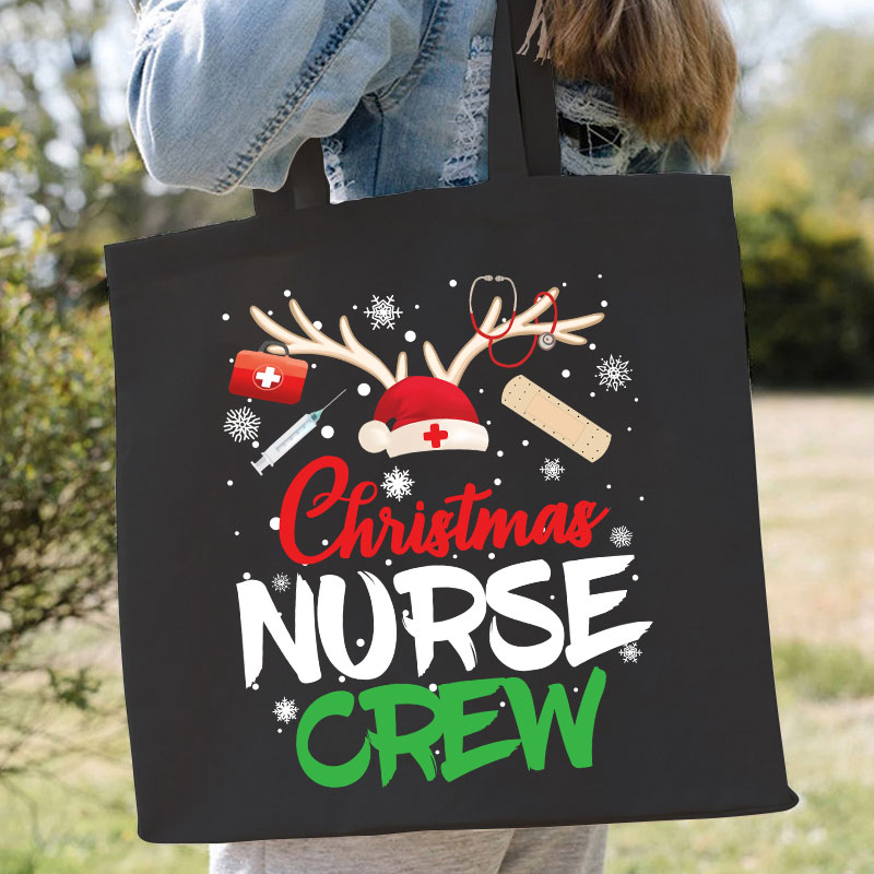 Christmas Nurse Crew Nurse Tote Bag