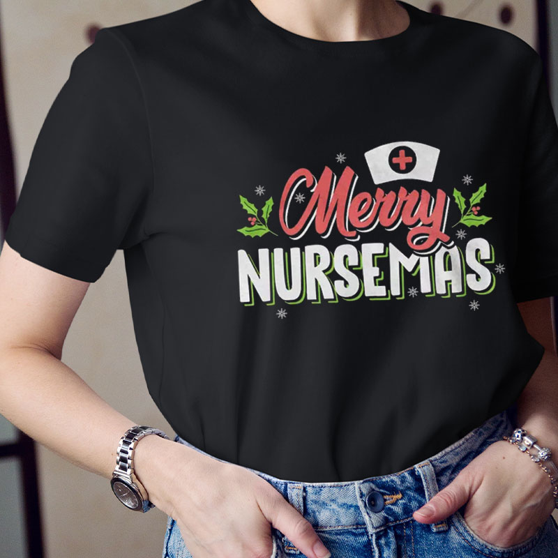 Merry Nursemas  Nurse T-Shirt