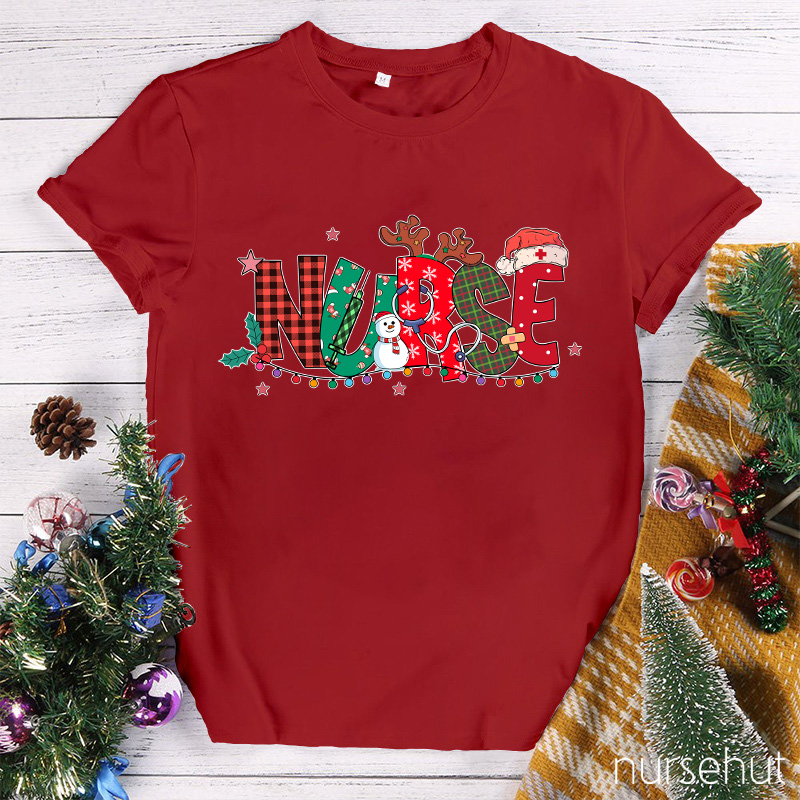 Jolly Nurse Plaid T-Shirt