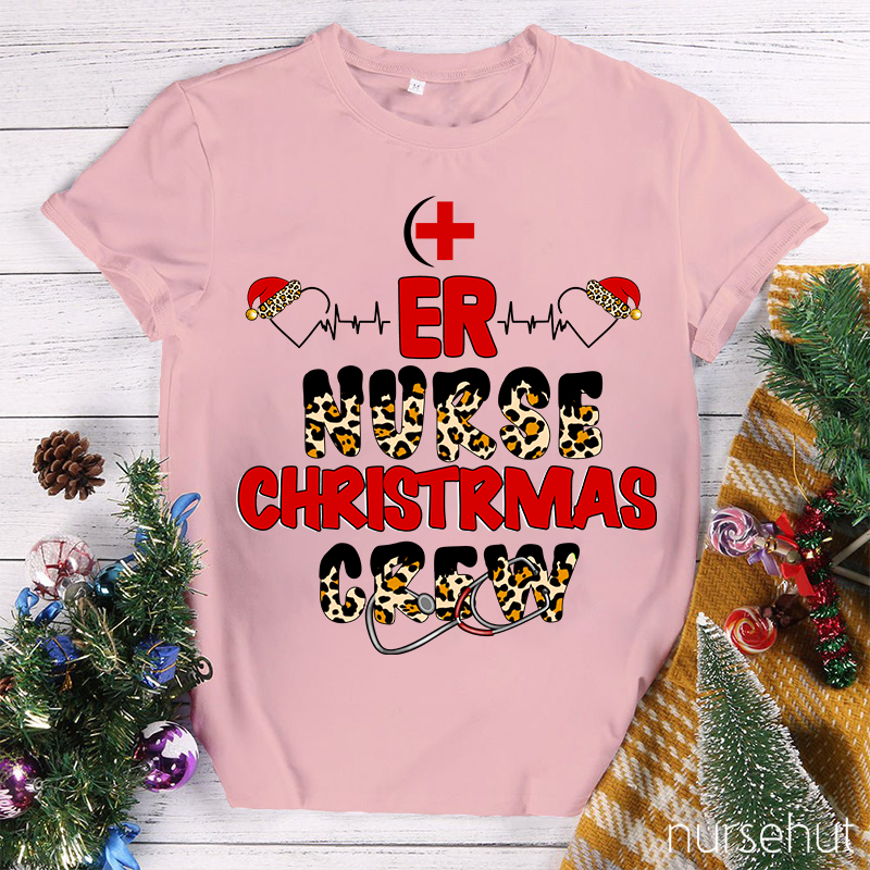 ER Nurse Christmas Crew Nurse T-Shirt