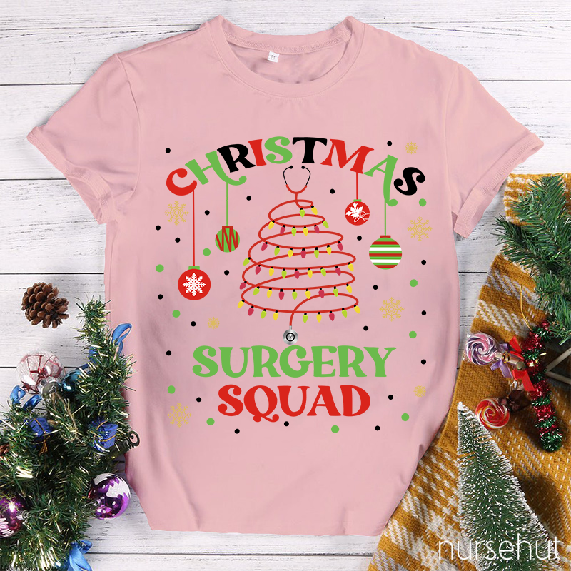 Christmas Surgery Squad Nurse T-Shirt