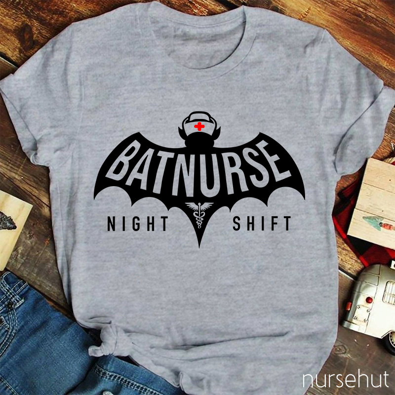 Batnurse Night Shift Nurse T-Shirt