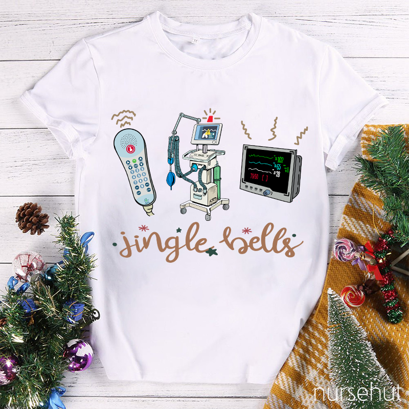 Jingle Bells Medical Devices Nurse T-Shirt