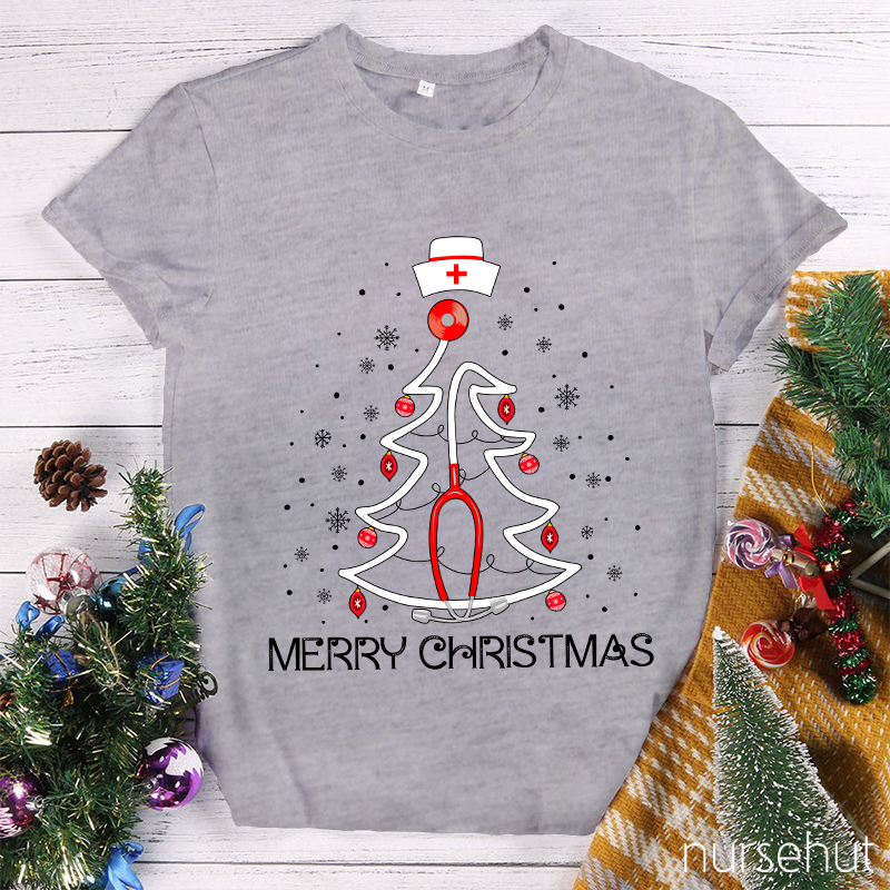 Merry Christmas Nurse's Favorite Day Nurse T-Shirt