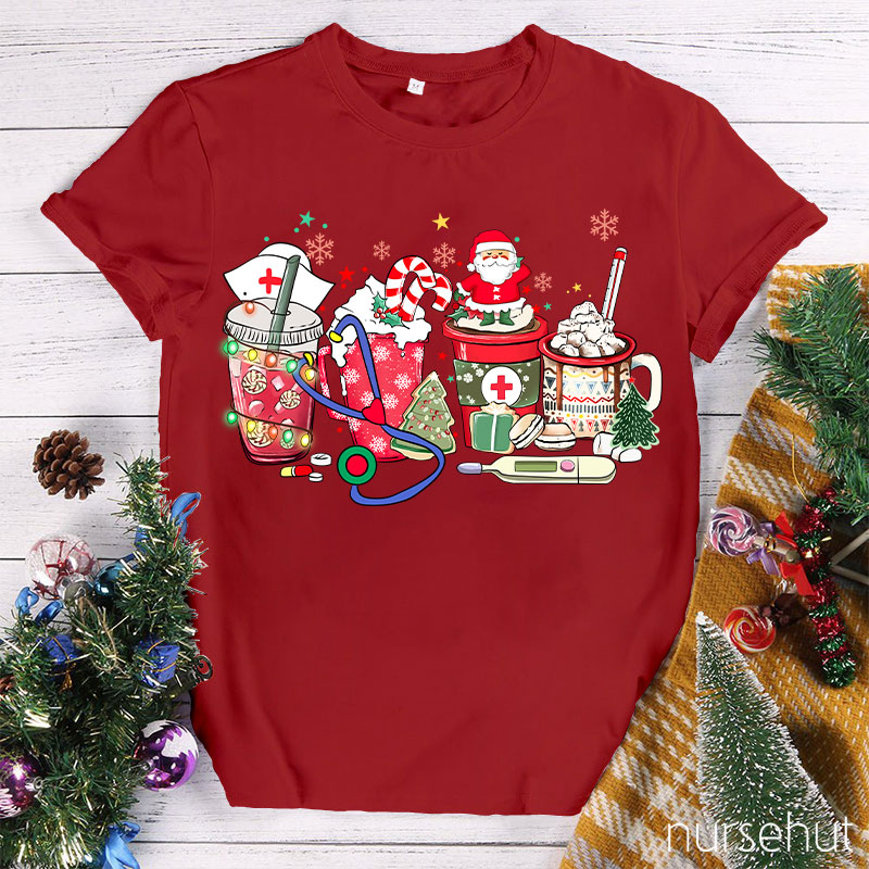 Let's Toast To Celebrate Christmas Nurse T-Shirt