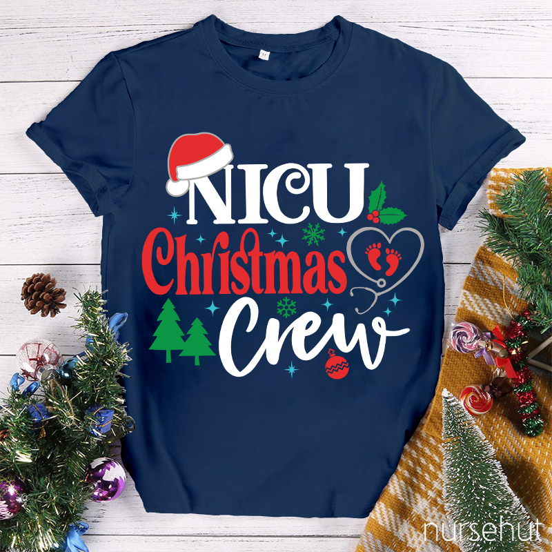 Nicu Christmas Crew Nurse T-Shirt