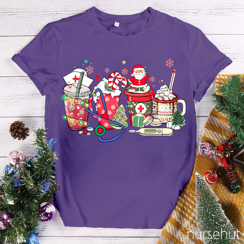 Let's Toast To Celebrate Christmas Nurse T-Shirt