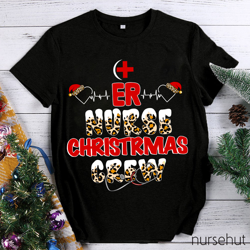 ER Nurse Christmas Crew Nurse T-Shirt