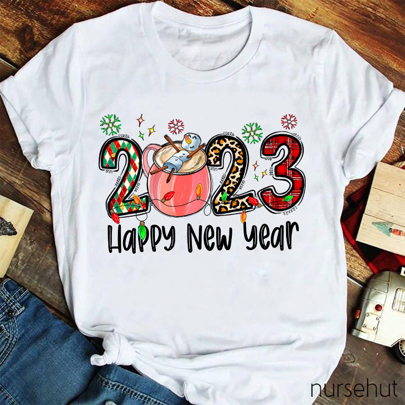 Happy New Year 2023 Nurse T-Shirt
