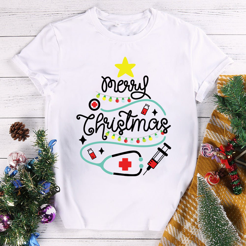 What A Jolly Day Merry Christmas Nurse T-Shirt