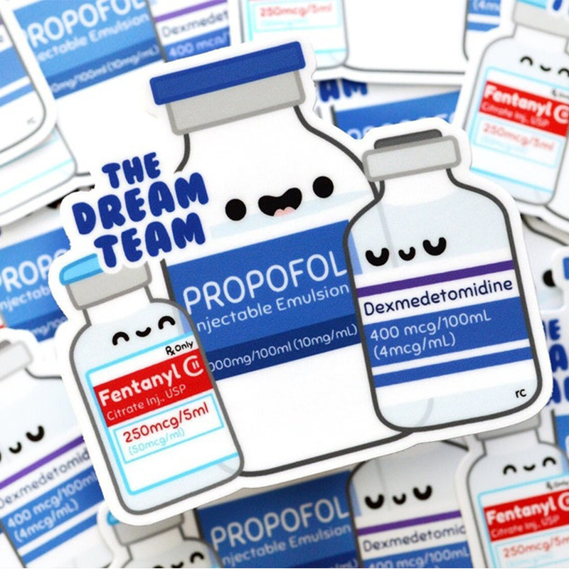 Dream Team Nurse Stickers