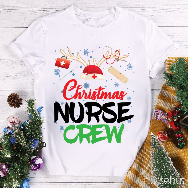 Christmas Nurse Crew Nurse T-Shirt