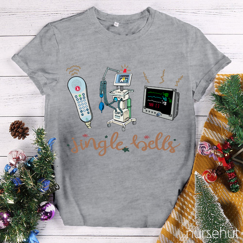 Jingle Bells Medical Devices Nurse T-Shirt