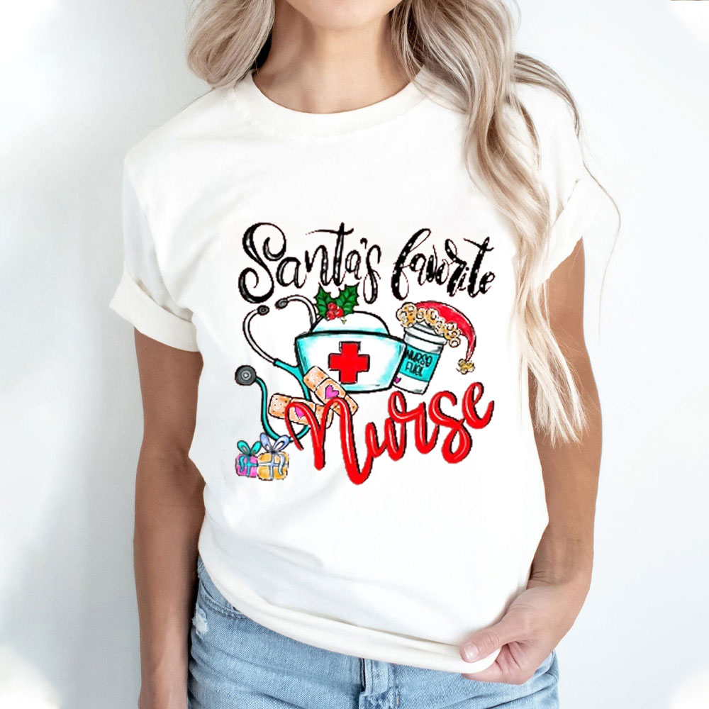 I Am Santa's Favorite Nurse T-Shirt