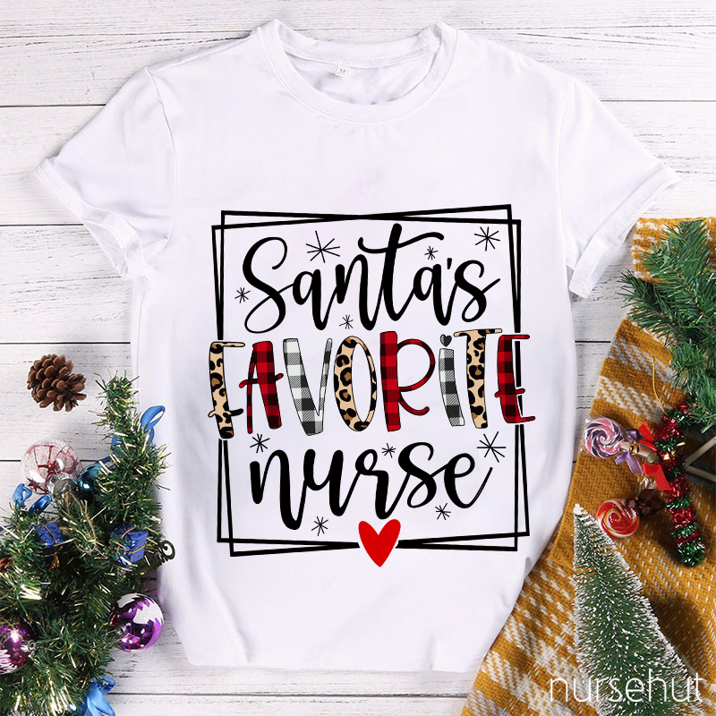 Santa's Favorite Nurse T-Shirt