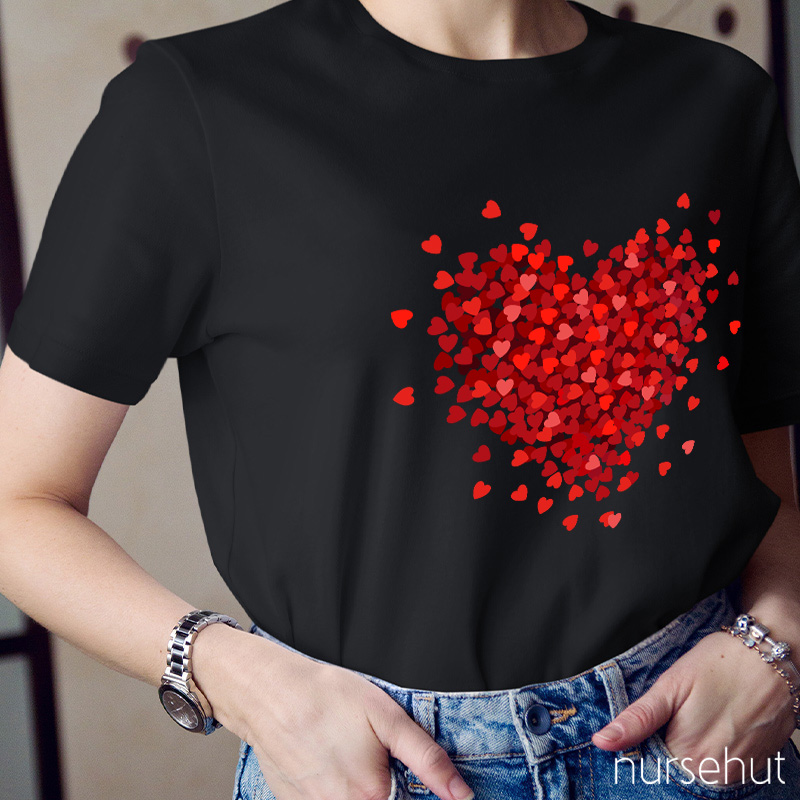 Let Love Fill Your Heart Teacher T-Shirt