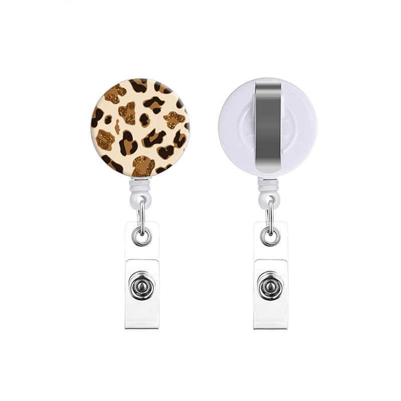 Leopard Nurse Badge Reel