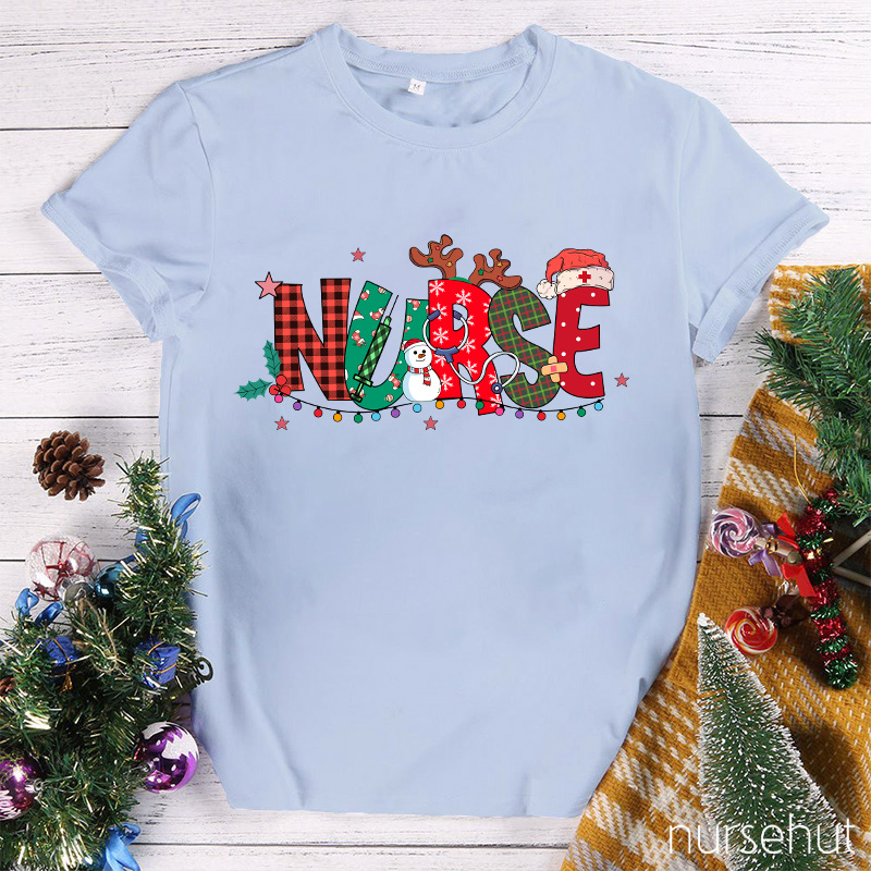 Jolly Nurse Plaid T-Shirt