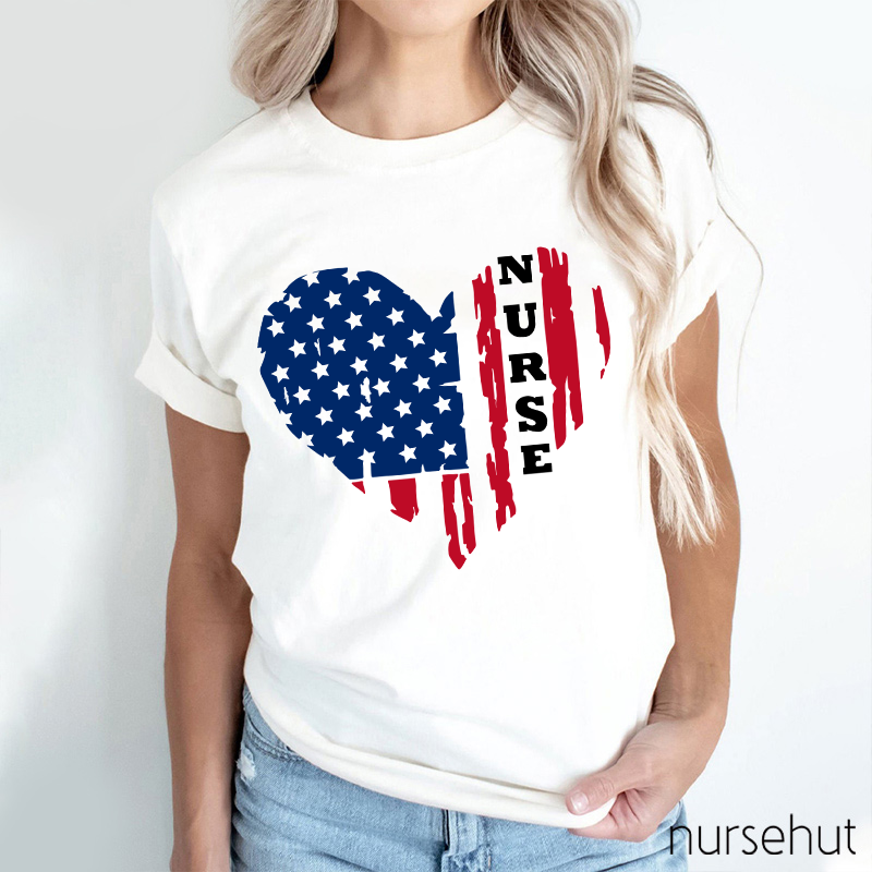 Stars and Stripes Nurse T-Shirt