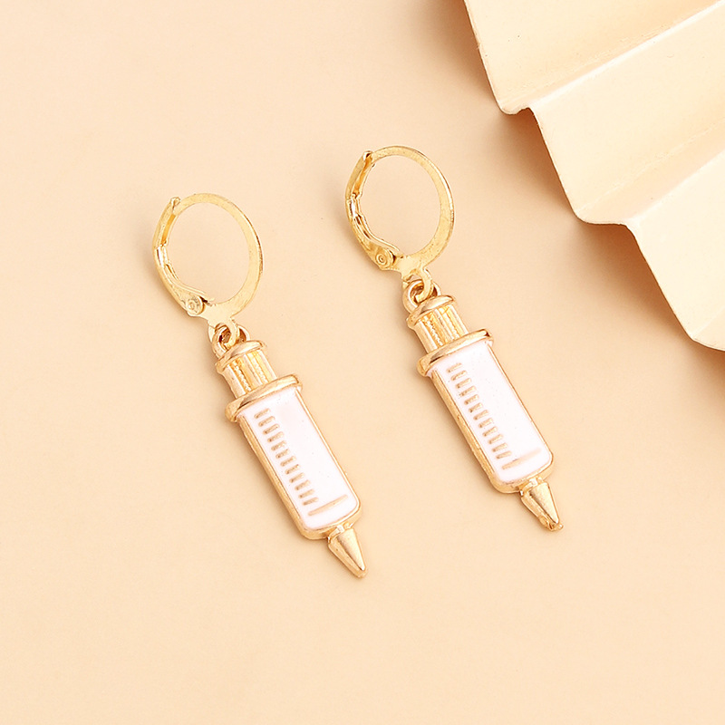 Fashion Nurse Metal Earrings