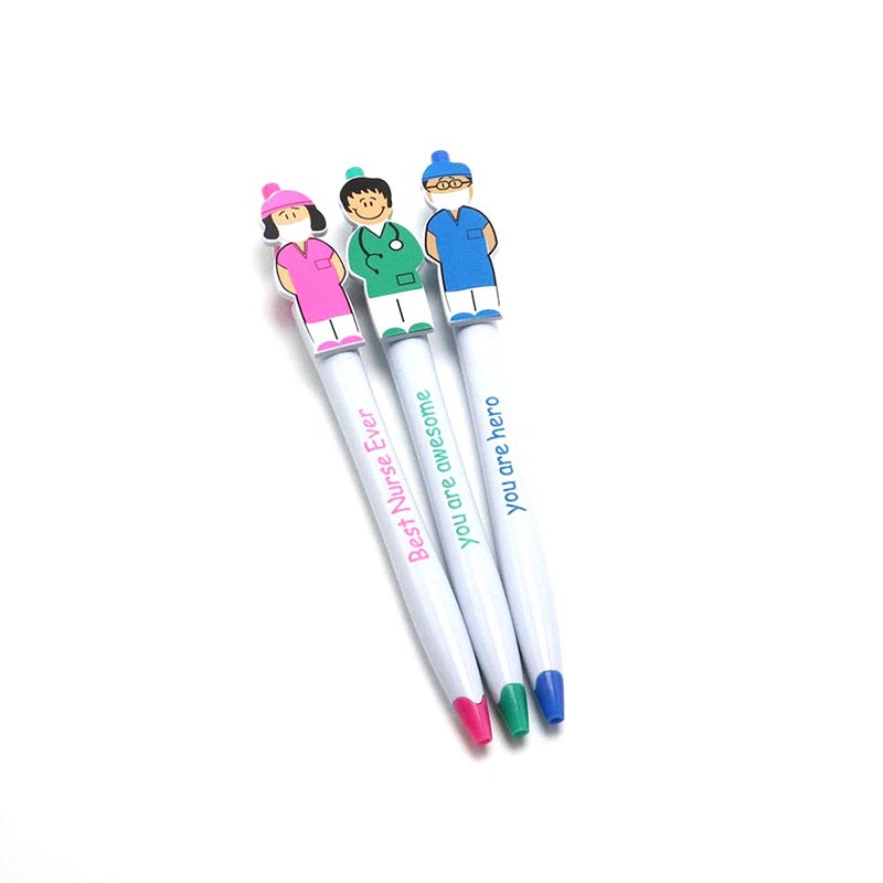 Doctor And Nurse Cartoon Image Pen