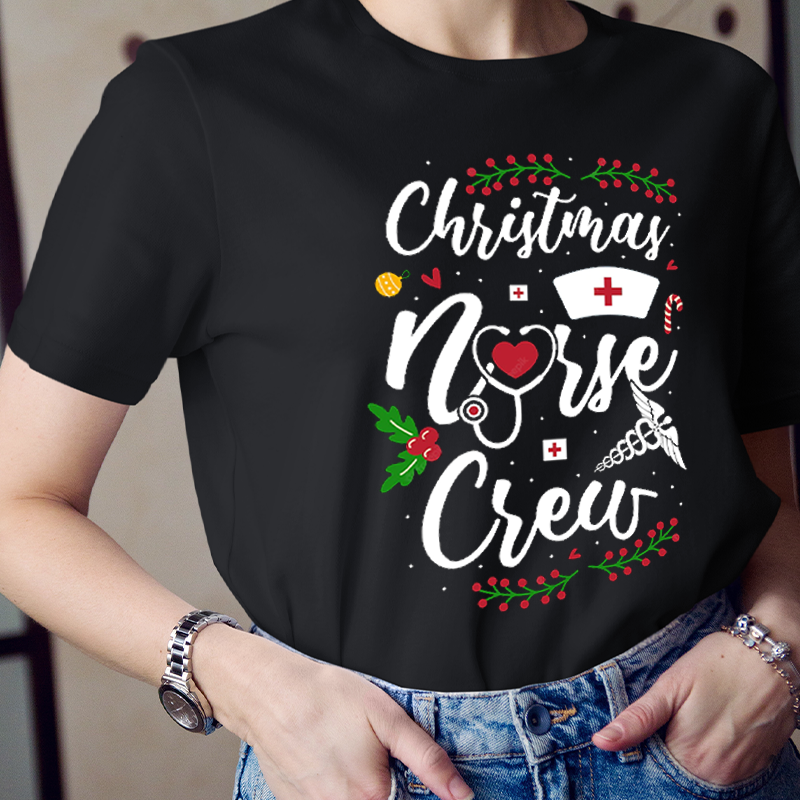 We're Christmas Nurse Crew T-Shirt