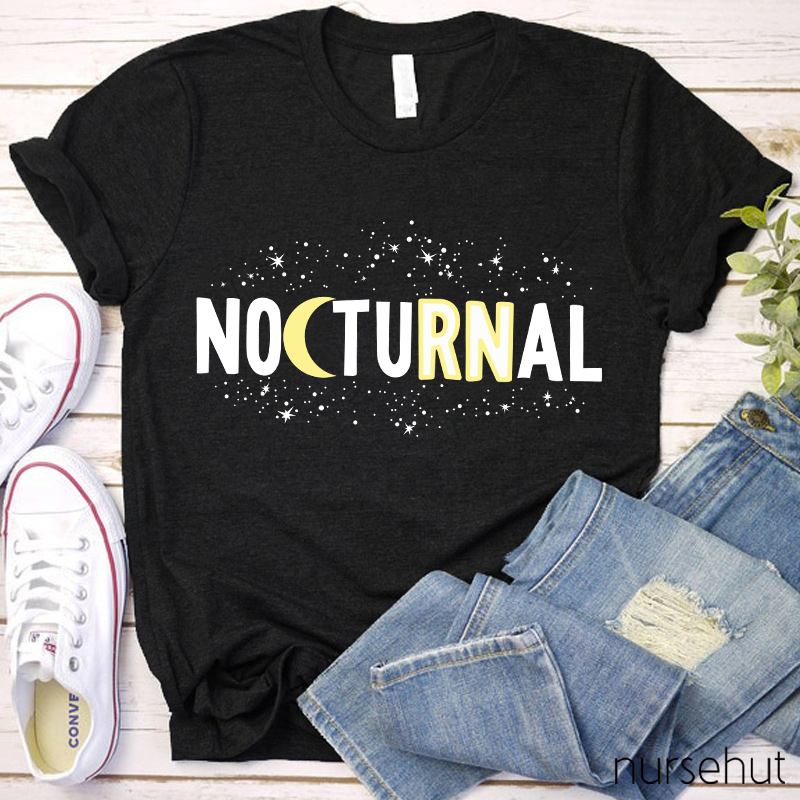 Nocturnal RN Night Nurse T-Shirt